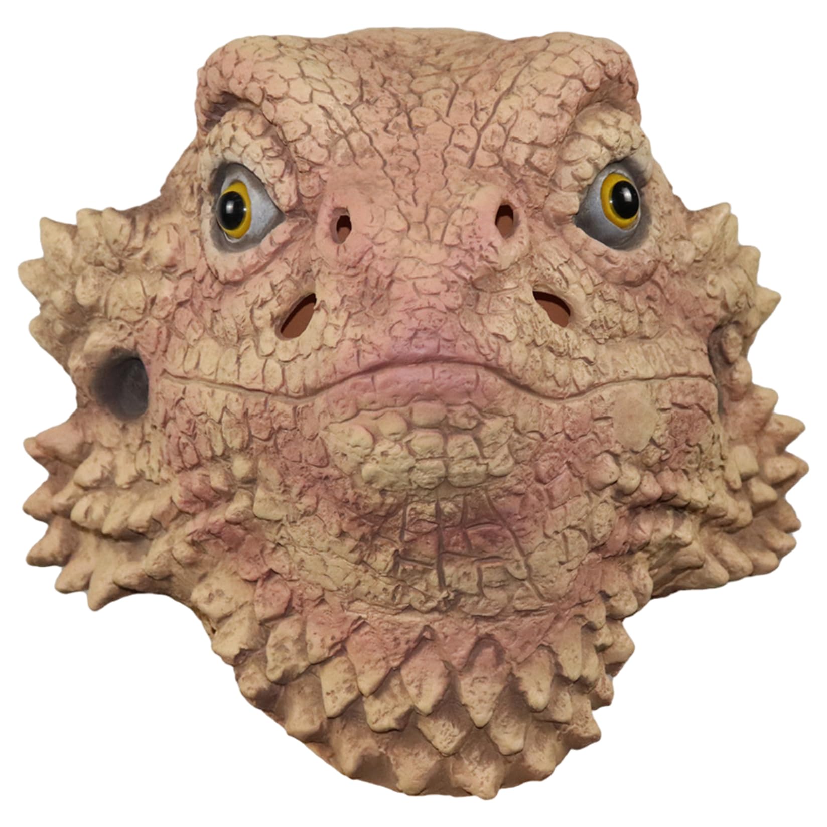 Uanqfegy Lizard Mask - Desert Spiny Lizard Realistic Latex Animal Head, Halloween Mask Novelty Costume Pretend for Adults
