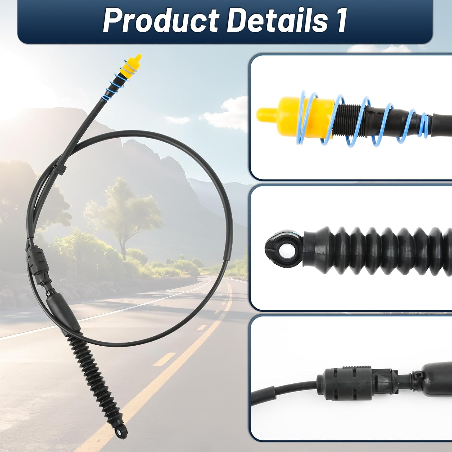 88967320 905-646 Transmission Shift Cable Replacement for Chevrolet Chevy Avalanche Tahoe Suburban 1500 2500/ GMC Yukon XL/Cadillac Escalade Range Select Lever Shifter Cable