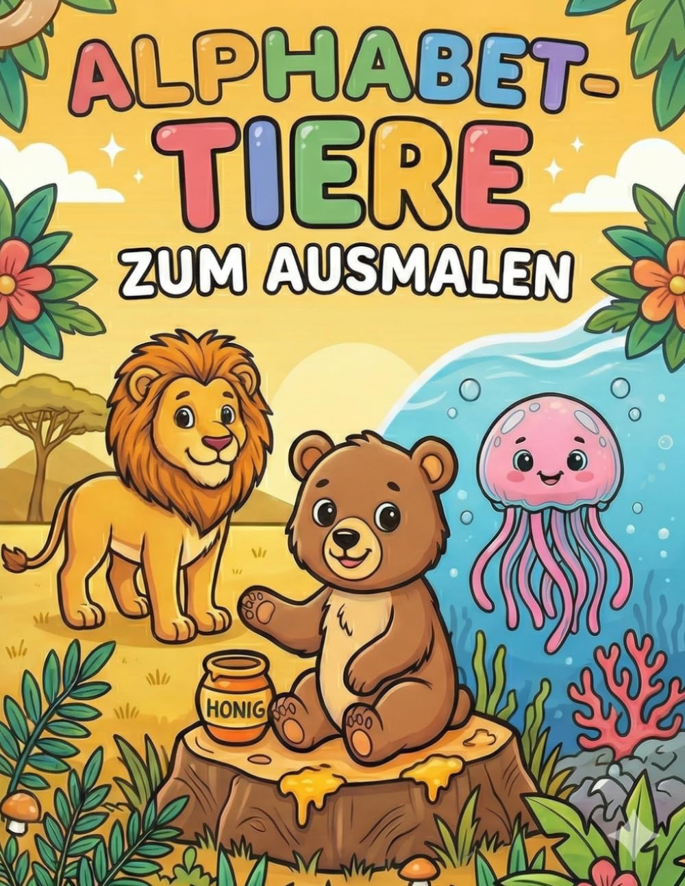 Alphabet-Tiere zum Ausmalen