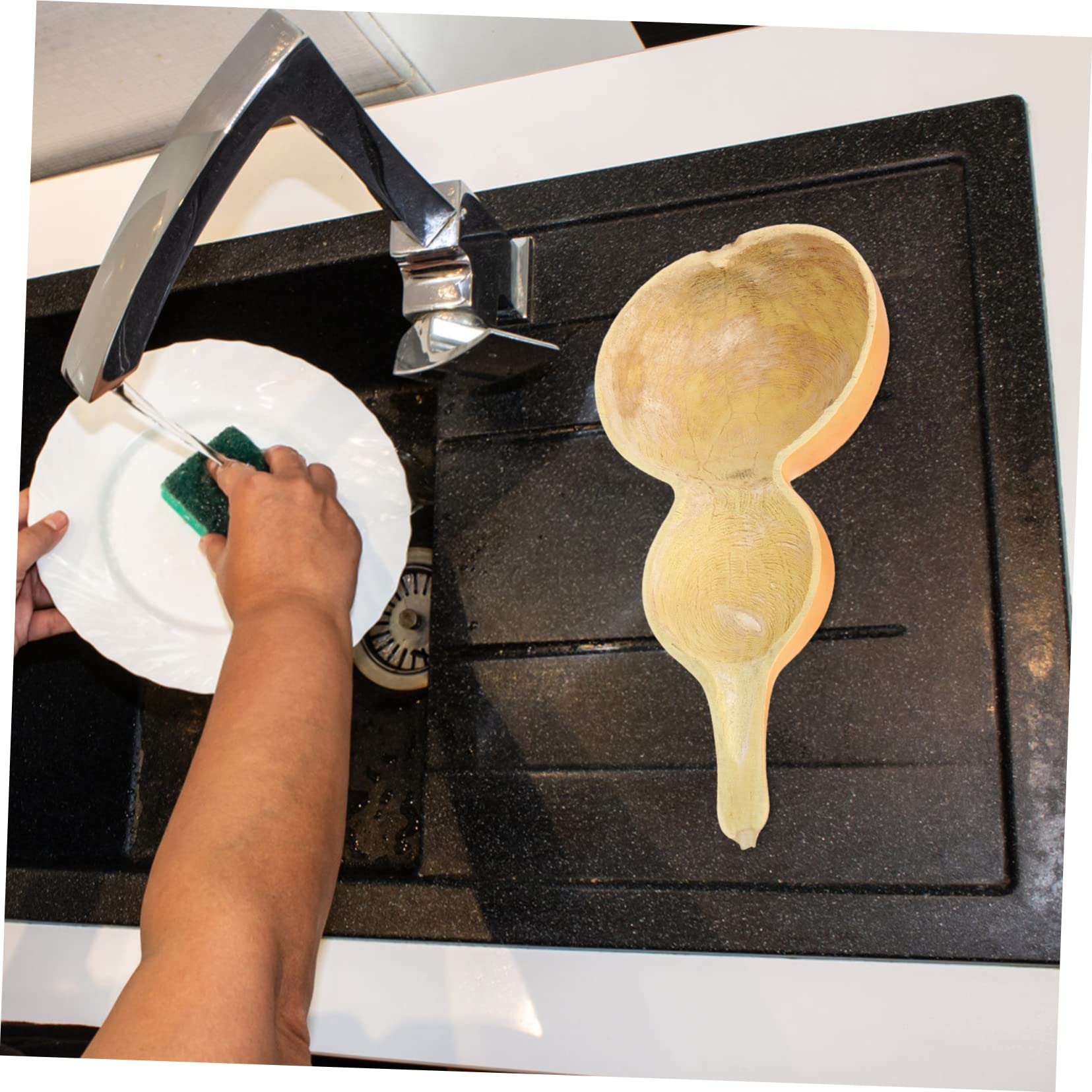 Ciieeo 4 Elegantes Cucharones De Calabaza China Para Baño Duraderos Y Aptos Para Cocina Spa Sauna Y Baño.
