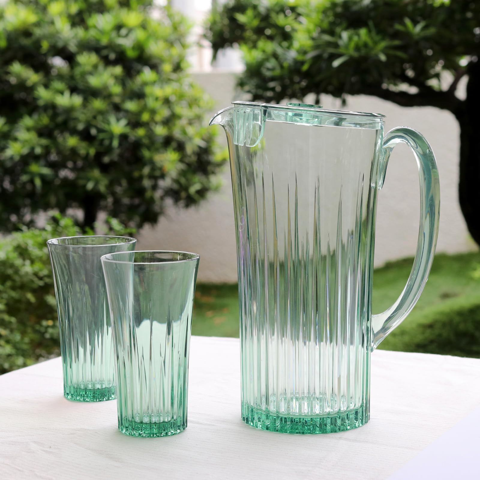 Amazon.co.jp: グランドブルー ピッチャー 水差し グリーン モス