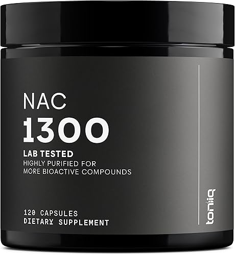 Miniatura 10 de Cápsulas NAC de ultra alta resistencia de 1300 mg  Min 98 pureza probada  Suplemento NAC altamente biodisponible  240 cápsulas vegetarianas