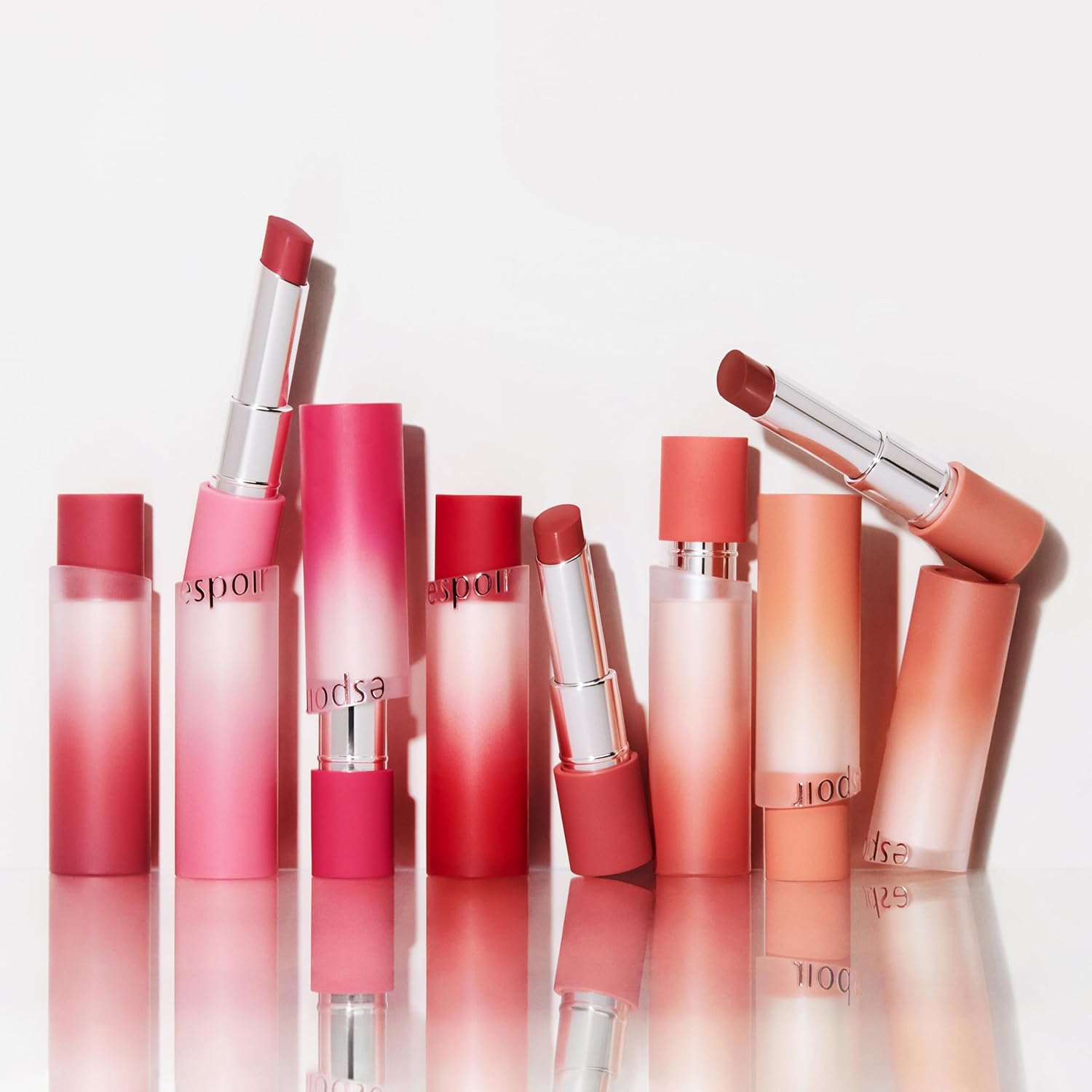 Espoir Lipstick Nowear Volume Matte #4 Red-y Set Go | Airy Velvet Matte Finish, Long-Lasting Vibrant Color, Soft Creamy Texture for Even Application, Cruelty-Free, Korean Lip Makeup, 0.1 oz - Image 7