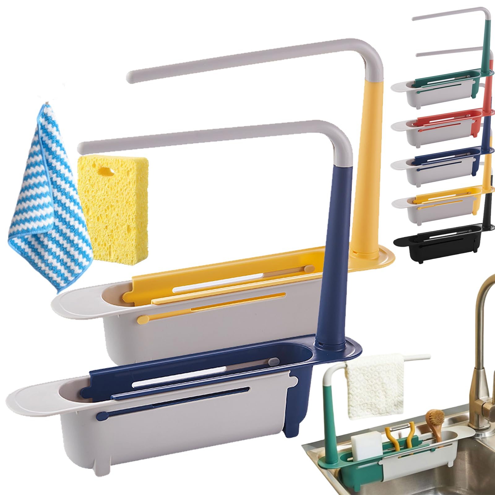TVANTRUXIS PP Telescopic Sink Storage Rack