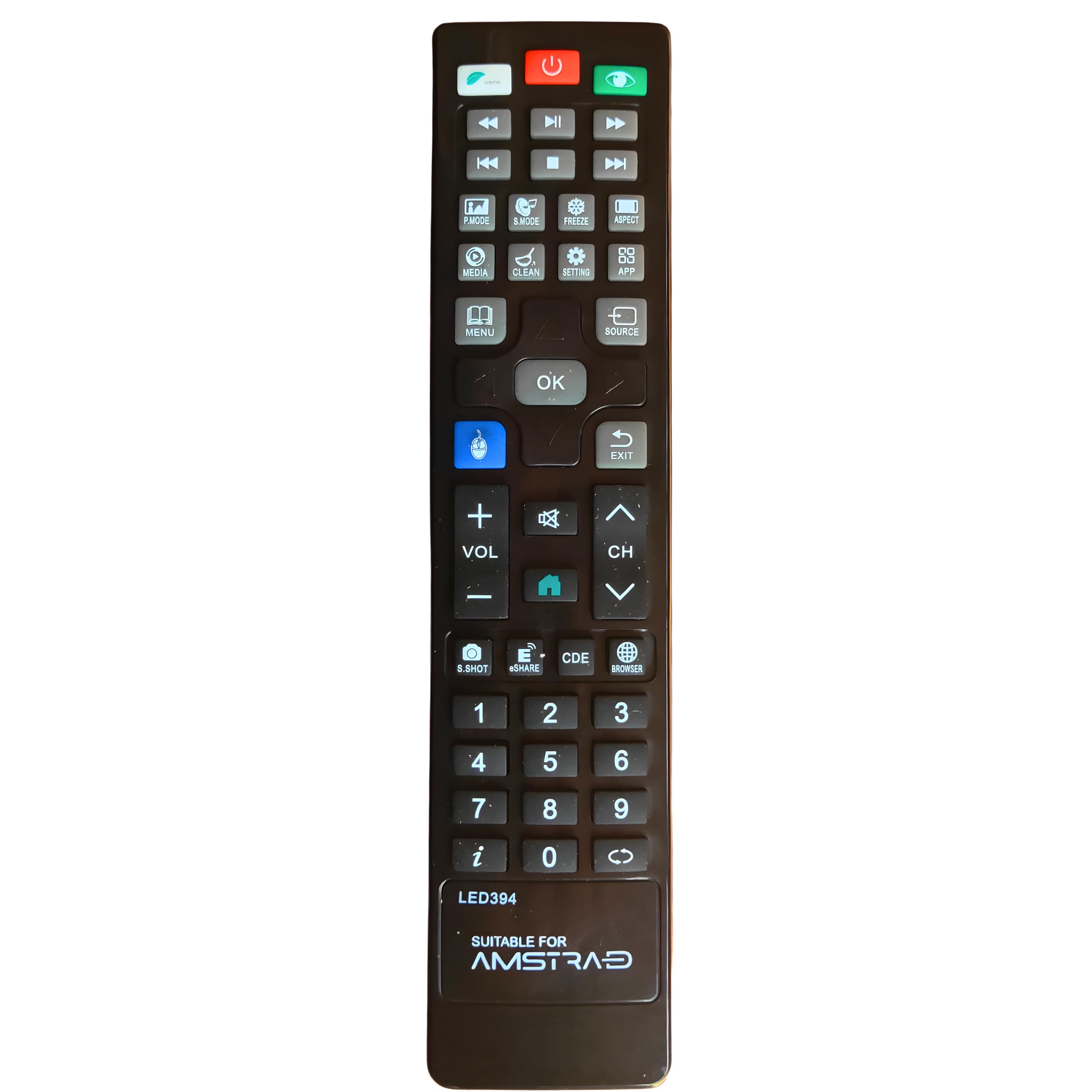 BLUKEY AMSTRAD Smart LCD/LED TV Remote Black (Exactly Same Remote Will Only Work) (B0CS71BWDR) Amazon Price History, Amazon Price Tracker