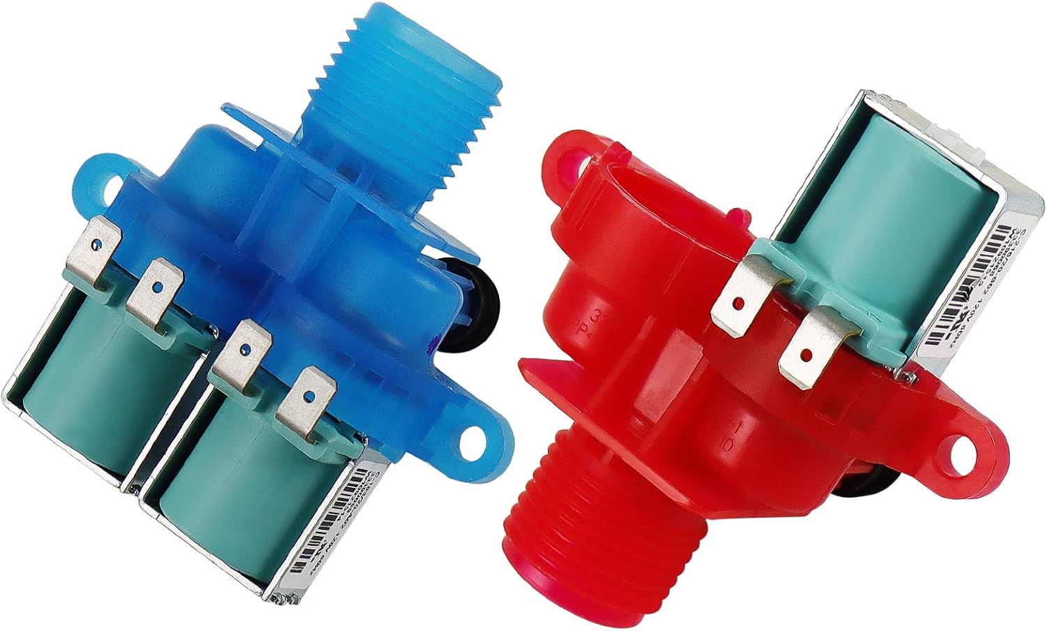 W10240949 Cold Water Inlet Valve W10240948 Hot Water Inlet Walve by Blutoget - Compatible with Whirlpool Ken-more Washing Machine - Replaces W10921515 W10921514 W11168740 (2 Year Guarantee)