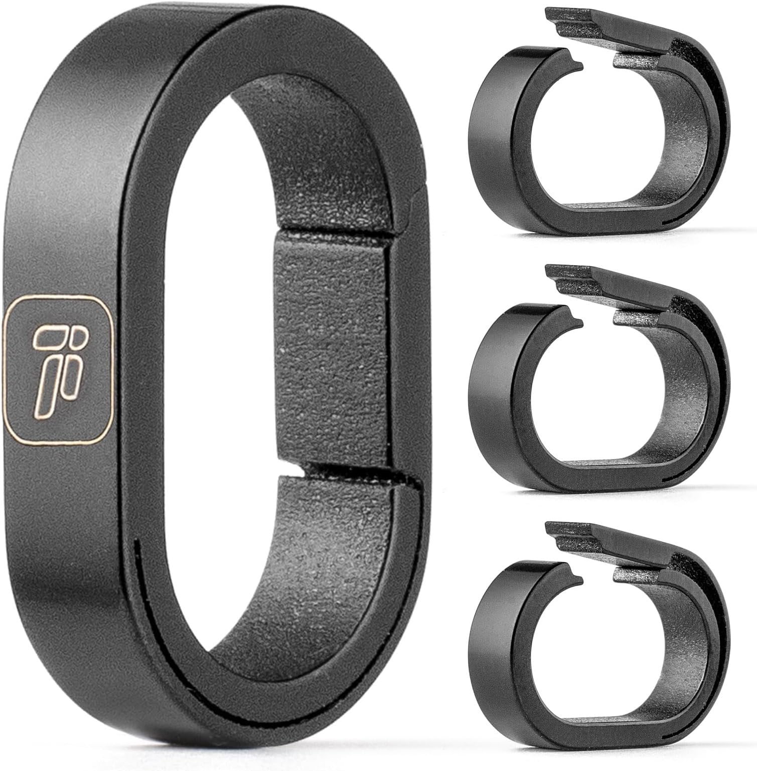 FEGVEFEGVE Titanium Mini Key Chain Rings with 2 Stainless Steel Spilt Rings for Home Keys Bag Pendant