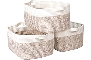 Zilink Woven Baskets for Shelves: Organization and Decor