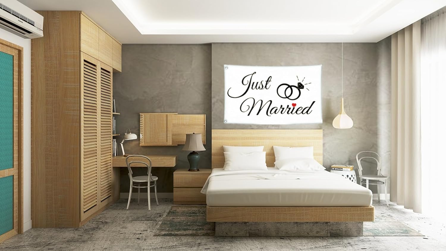 Just Married Flag 2x3FT,100D Polyester,Flags with 2 Brass Grommets - Image 4