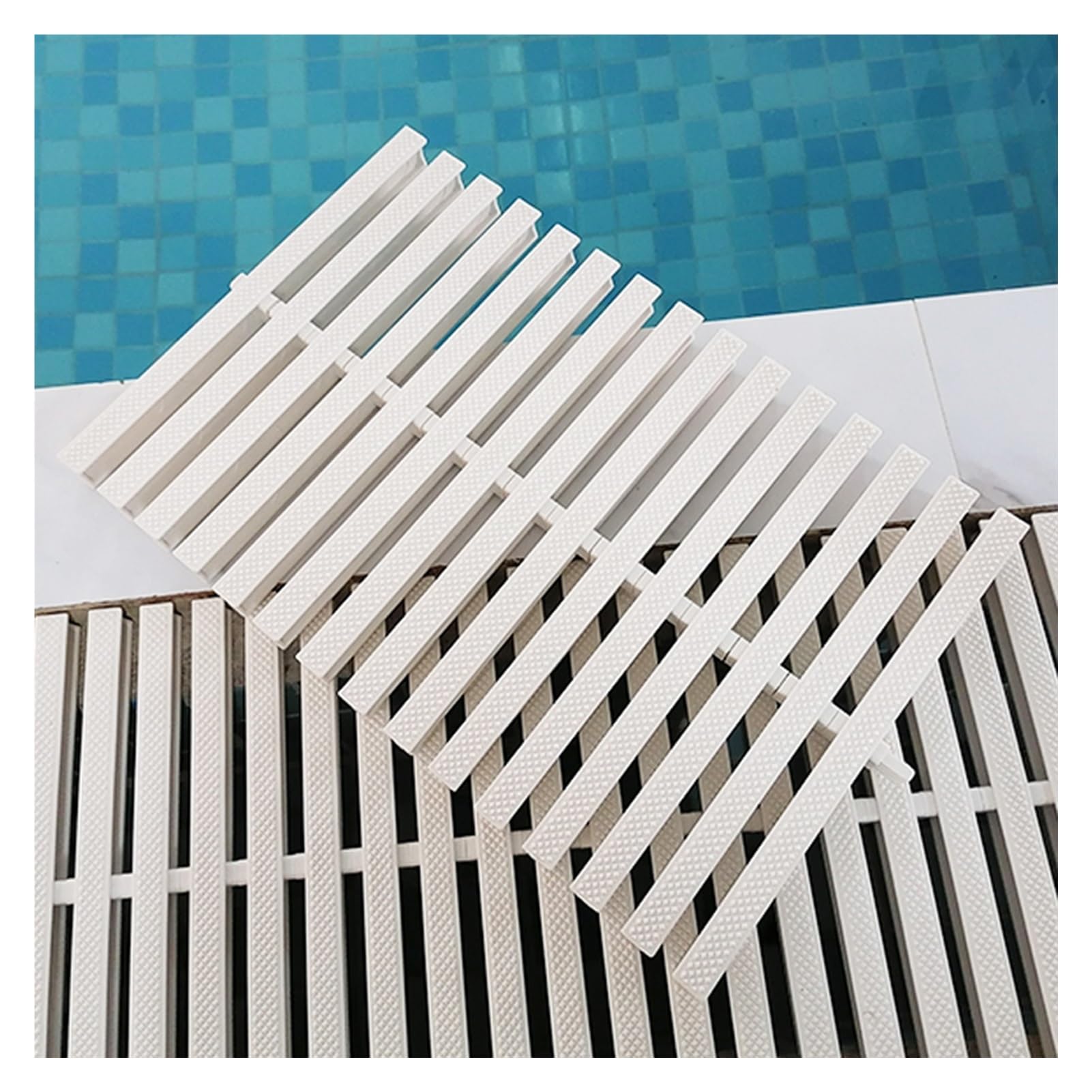 Grille de vidange de piscine 18 cm en PVC blanc haute résistance