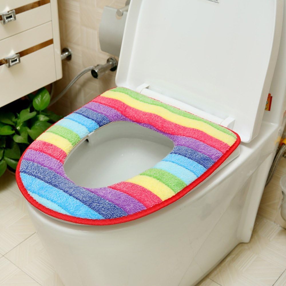 EASYOWN Toilet Seat Cover Soft and Warm Toilet Seat Cushion