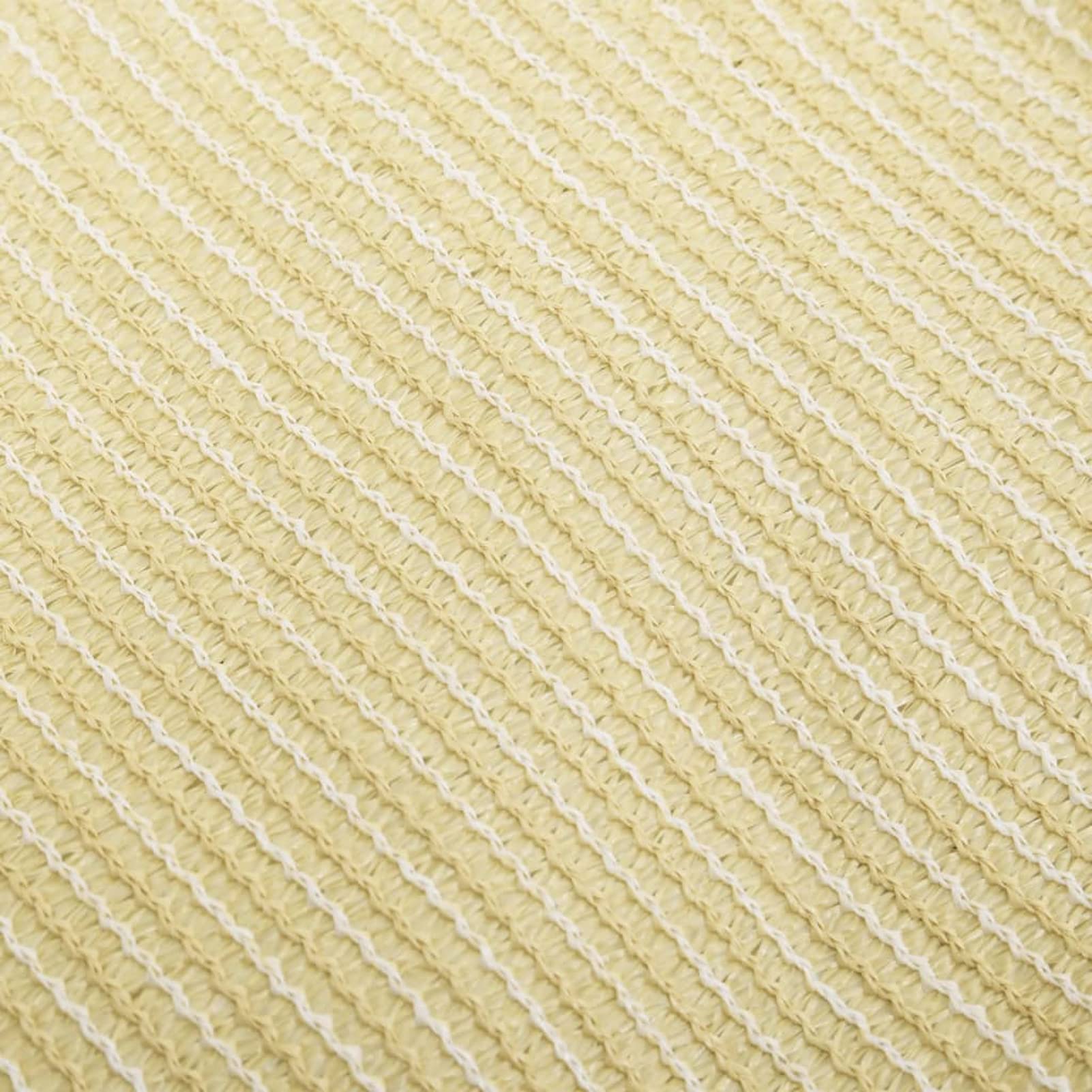 ZEYUAN Vela Parasole 160 g/m² Beige 3x4,5 m in HDPE,Vela Parasole,Vele Parasole da Giardino,Tenda a Vela Parasole,Respirante,Impermeable,Anti UV