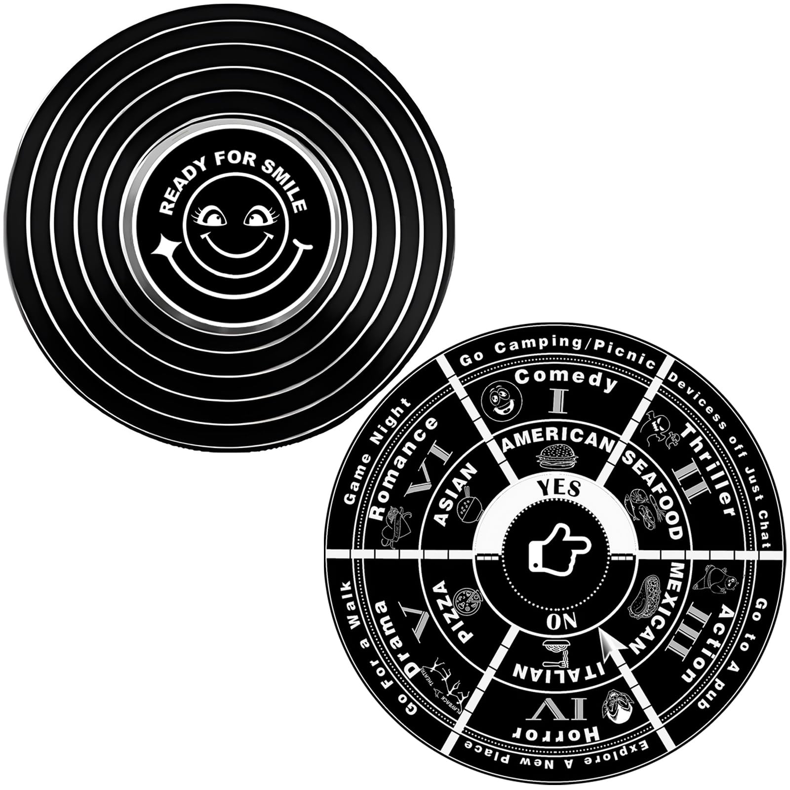 ITXIYC Decision Maker Paperweight,Turntable for Food Movie Activity Decision Replace Dice Anniversary Valentines Day Gifts Date Night Ideas for Couples Christmas Birthday Gifts