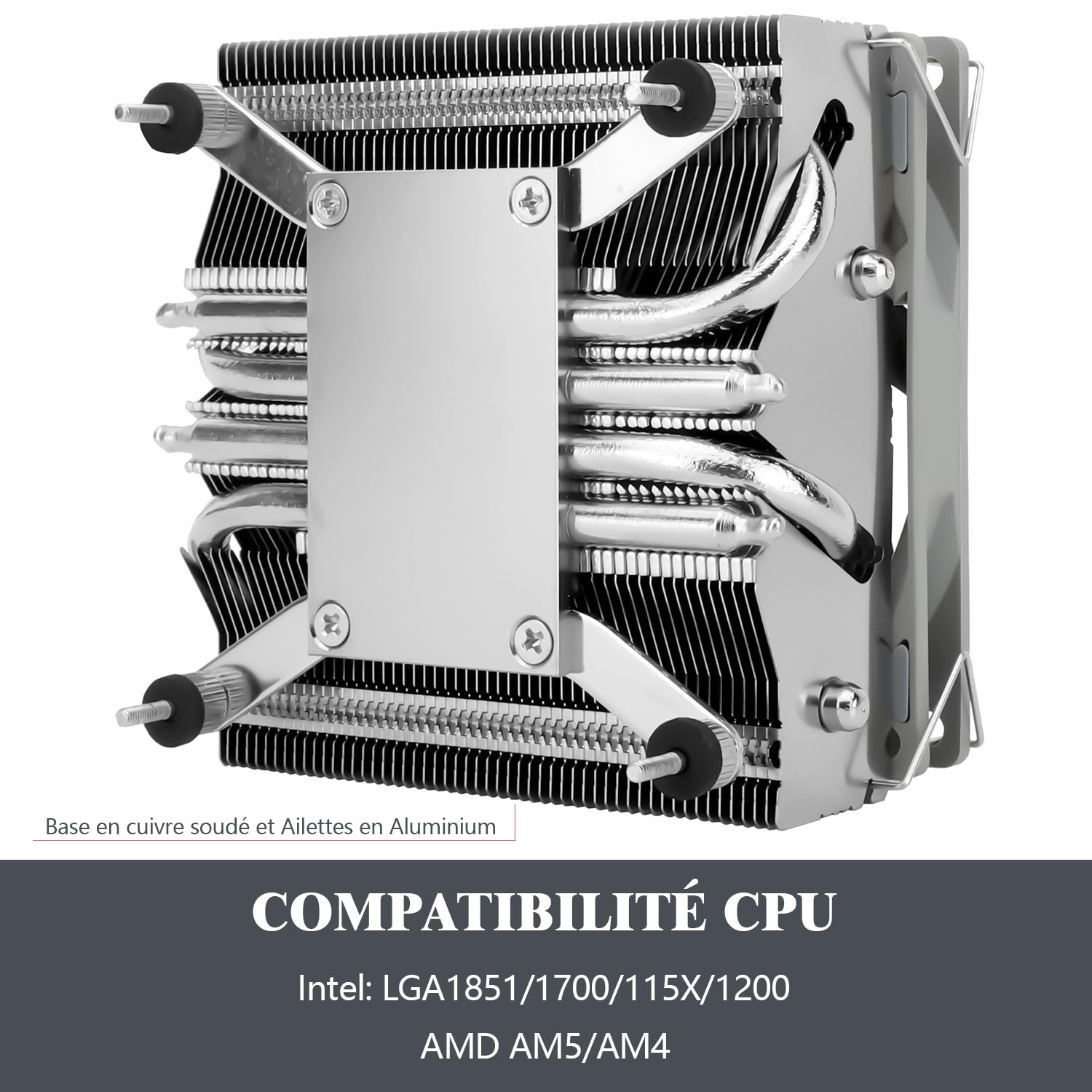 Thermalright TR AXP90-X53 Raffreddatore per CPU a basso profilo,altezza 53mm,TL-9015 Slin PWM,tecnologia AGHP per AMD AM4/AM5 Intel 1700/115X/1851/1200