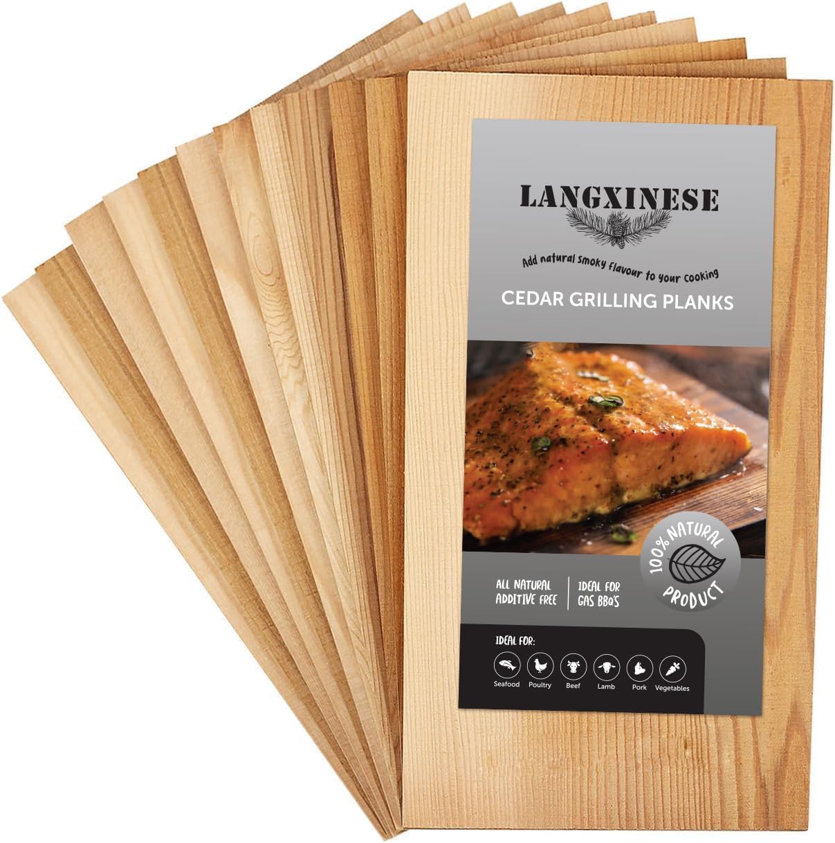 Wider 12 PK Cedar Grilling Planks