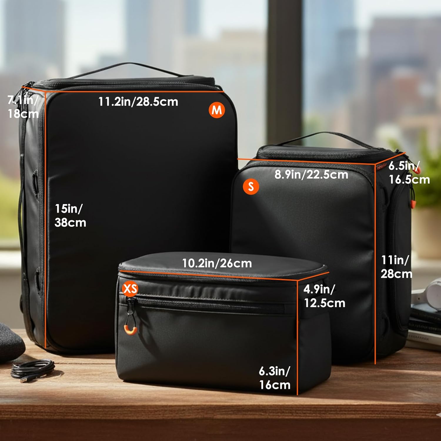 TARION Protective Camera Insert Bag - Quick Access DSLR Inner Case Organizer - Fits 1 Camera 5 Lenses - Full Opening Back Design Padded Insert ShellCore S