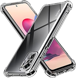 جراب اي فولر لموبايل شاومي ريدمي نوت 10S / بوكو M5S / ريدمي نوت 10 شبكة الجيل الرابع 4G، جراب شفاف مضاد للصدمات مع وسادة ممتصة للصدمات من السيليكون والبولي يوريثين الحراري الناعم، جراب رفيع