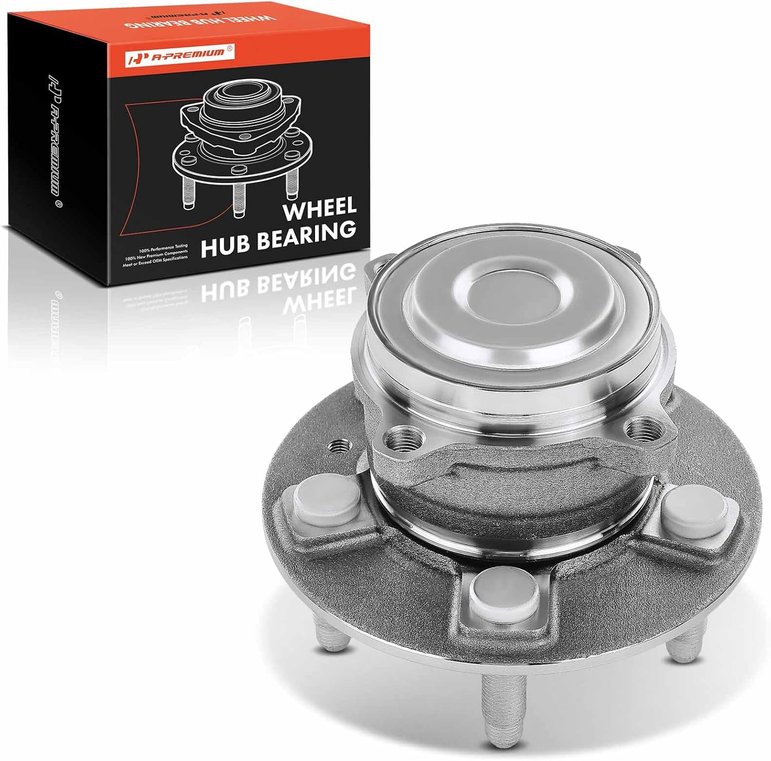 A-Premium Front Wheel Bearing and Hub Assembly with 5-Lug Compatible with Tesla - 2012-2018 - S