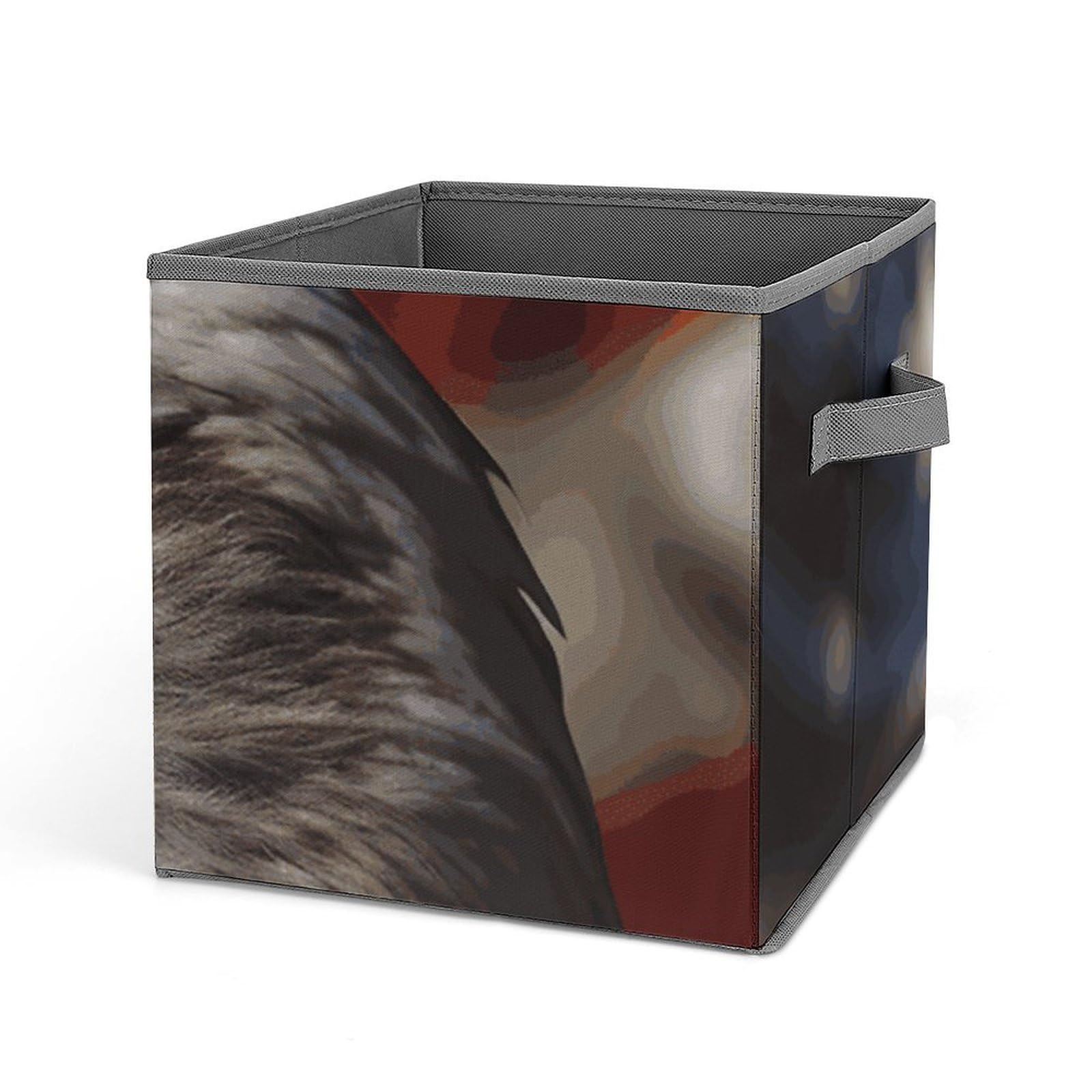 Panier de rangement pliable tissu épais anti-poussière linge lit