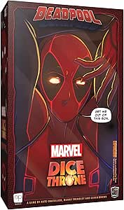 Marvel Dice Throne: Deadpool Deluxe Edition - Rolling Battle Game, Play as Deadpool With Unique Abilities, Stand-Alone Expansion &amp; Compatible With All Heroes, Officially Licensed