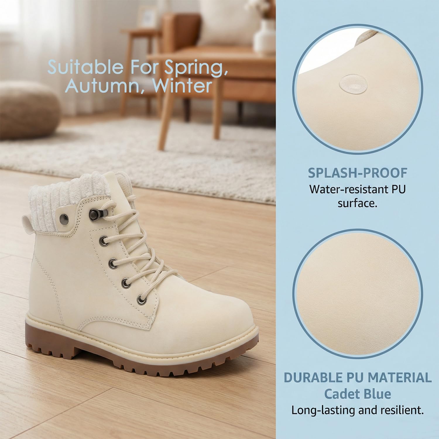 Kinder Stiefel Jungen Mädchen Klassischer Stiefel Reißverschluss Frühlingstiefel Herbststiefel Winterstiefel Schnürstiefel