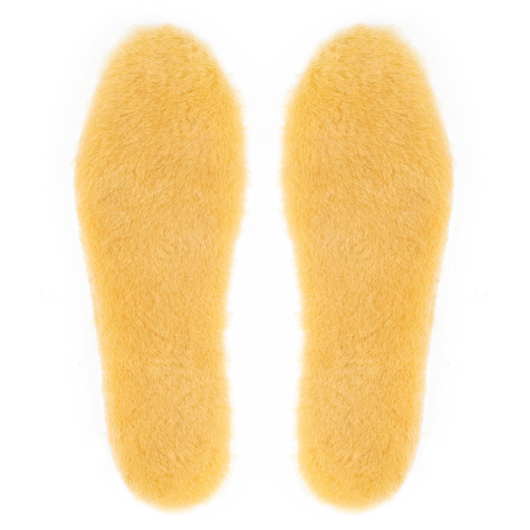 riemot Men's Genuine Sheepskin Insoles,Thick Wool Fleece,Cream EU42/US9
