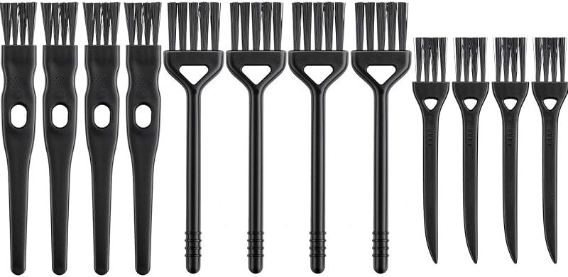 Boao Kit com 24 Escovas para Limpeza de Barbeadores Elétricos, Cabo Longo, 3 Tamanhos