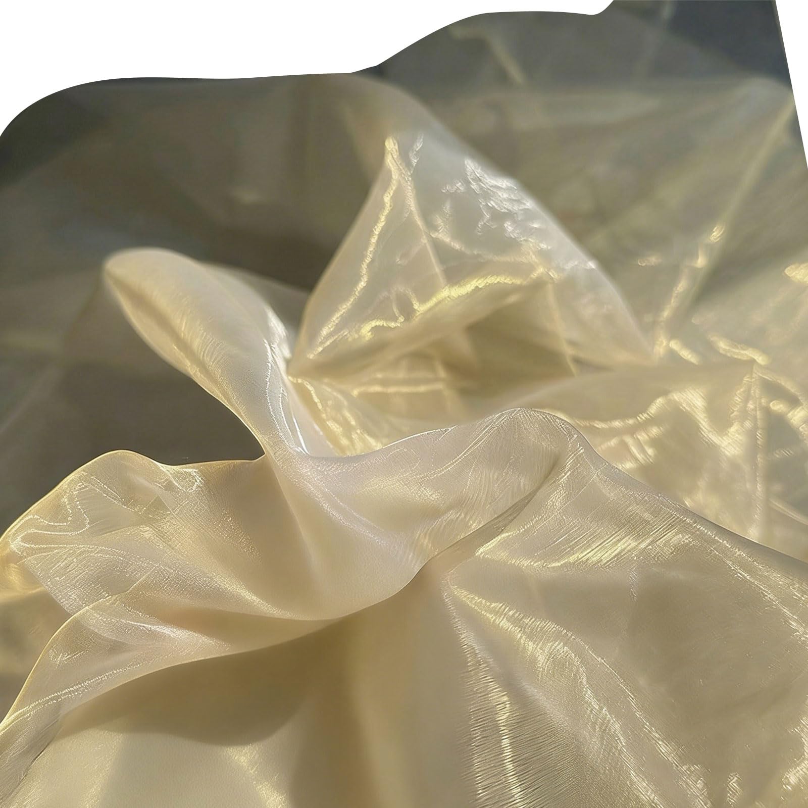 ZEPFJHE Portable Breathable Metallic Sheer Cloth Ideal for Craft Projects Craft Supplies