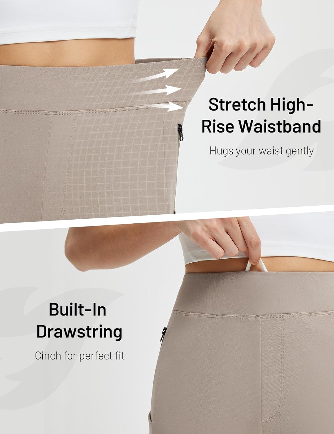 baleaf Womens Travel Pants with 6 Pockets Work Lightweight Stretch Ankle Petite Dressy Casual Golf Busniess Slacks - Image 7