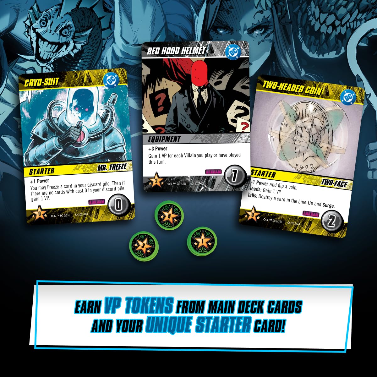 Cryptozoic | DC DBG Arkham Asylum | Jeu De Cartes Deck-Building avec Nouvelles Mécaniques Et Contenu Promo | 2-4 Joueurs | 60 Minutes