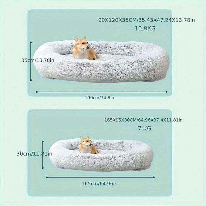 Cama para Perro Grande 165x100cm Lavable y Impermeable miniatura 2