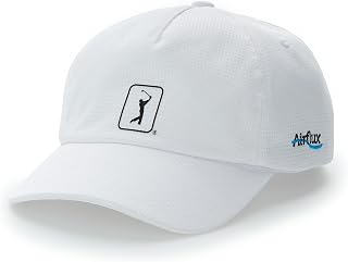PGA TOUR Men's Airflux Mesh Golf Cap - Breathable Micromesh, Moisture-Wicking Sweatband, Adjustable Fit