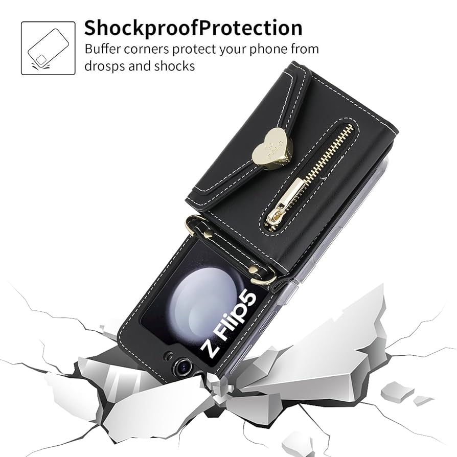 Amazon.co.jp: XIMAND for Samsung Galaxy Z Flip5ケース ハート