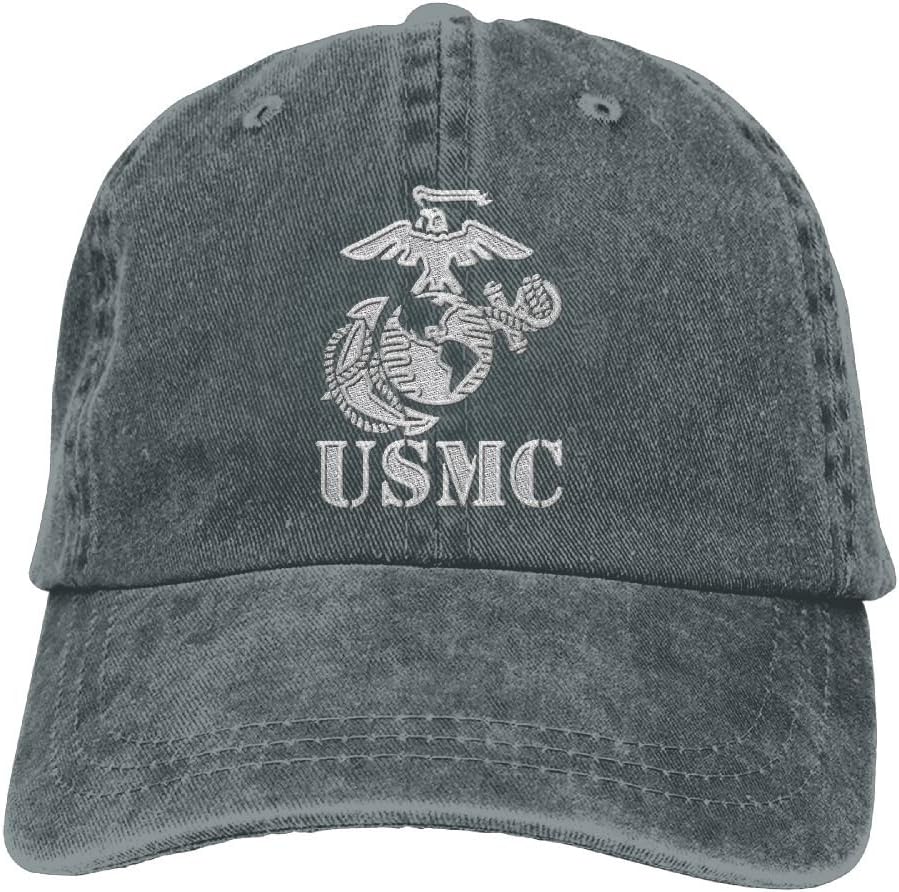 Embroidery Men's Baseball Dad Hat - Eagle Globe Anchor USMC Marine Corps