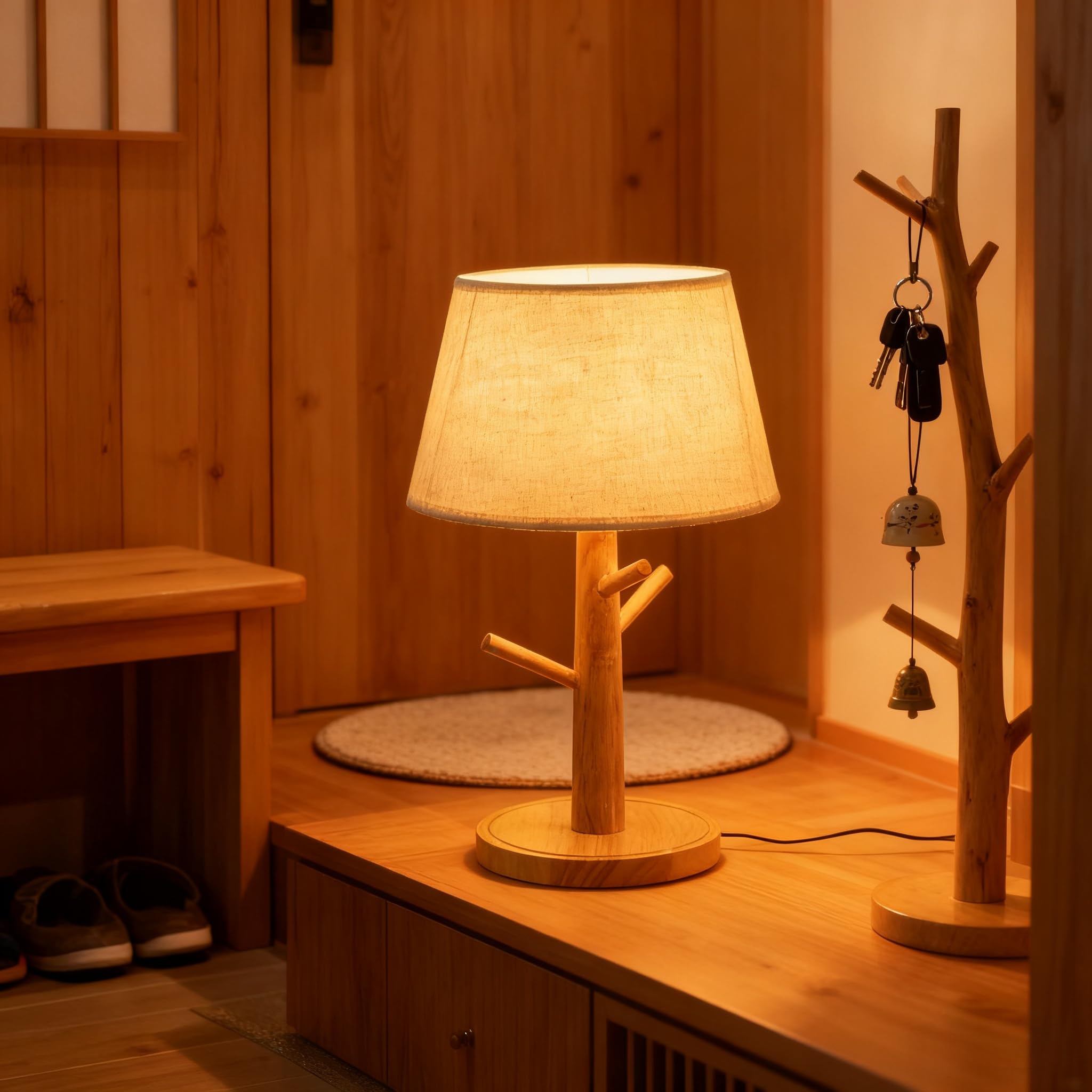 Amazon.co.jp: KY LEE テーブルライト 北欧 天然木 木製 デスクライト