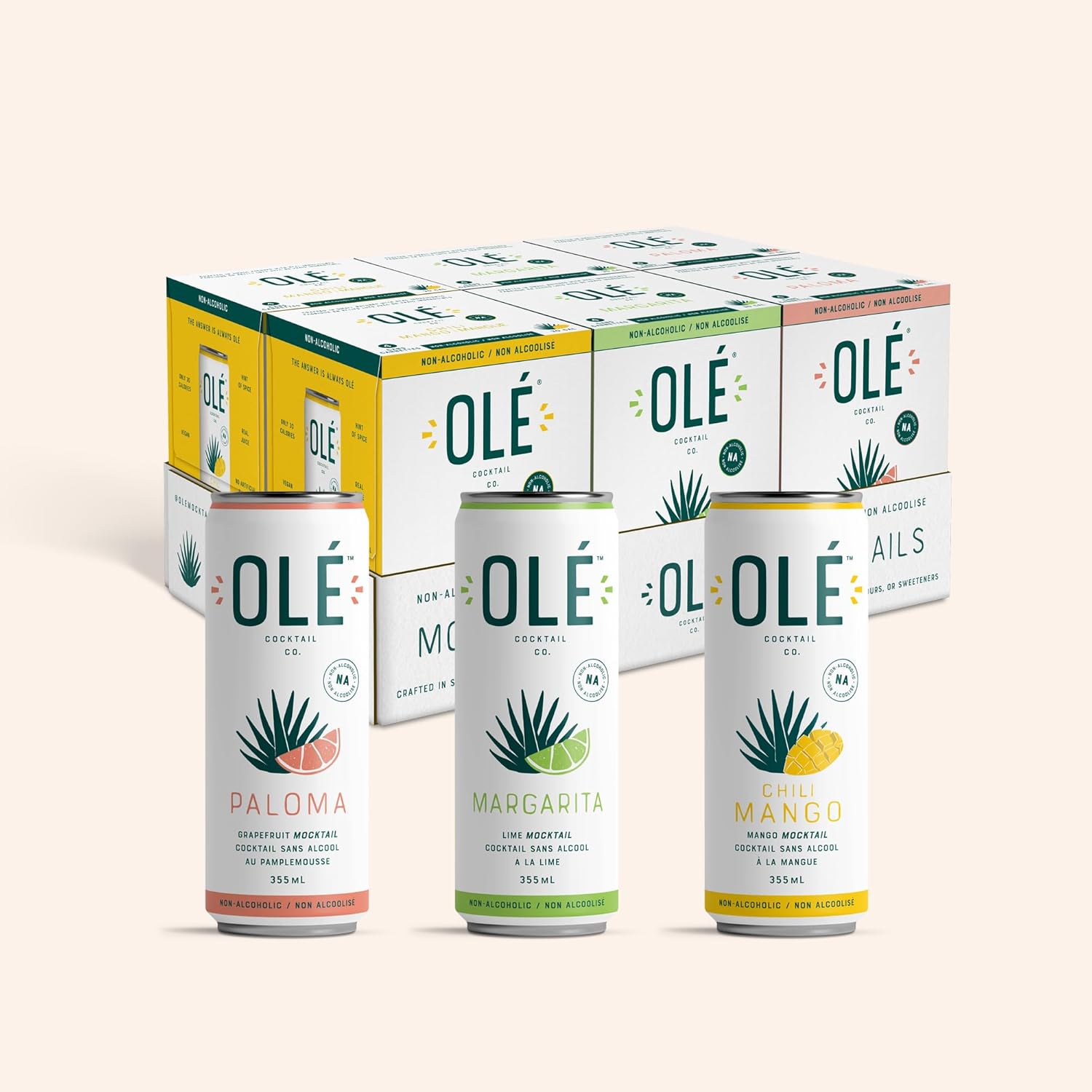 Olé Cocktails Non Alcoholic Beverage (24 Cans Variety Pack) : Amazon Olé Cocktails Non Alcoholic Beverage (24 Cans Variety Pack) : Amazon