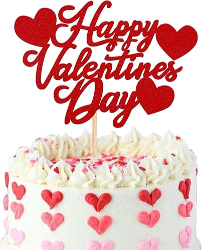 Miniatura 8 de Rsstarxi 1 paquete de decoración para tartas de feliz día de San Valentín con purpurina corazón labios flecha de Cupido para el día de San Valentín