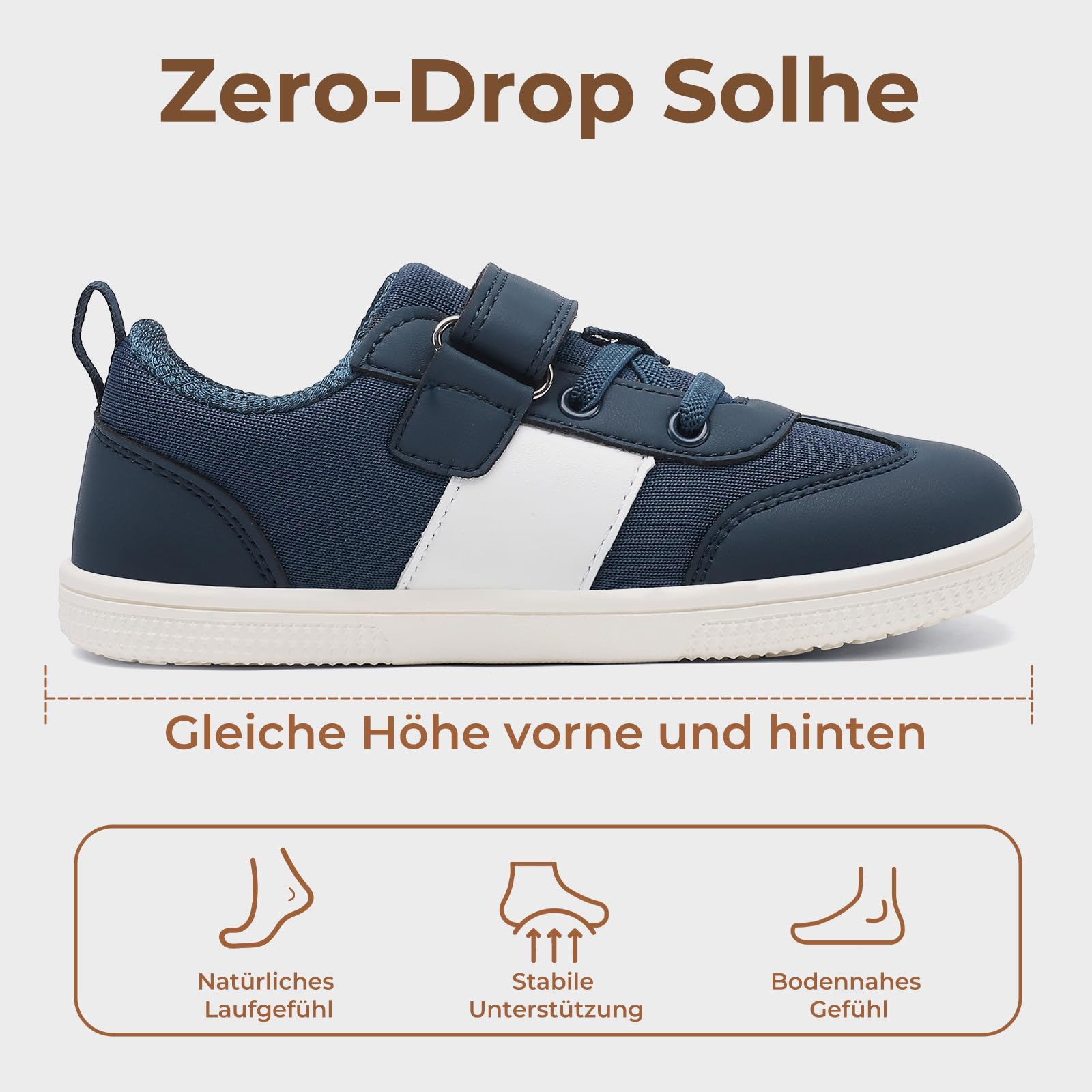 SAGUARO Kinder Barfußschuhe Knit Barfuss Hausschuhe Breite Leicht Minimal Sneaker Gr.25-35