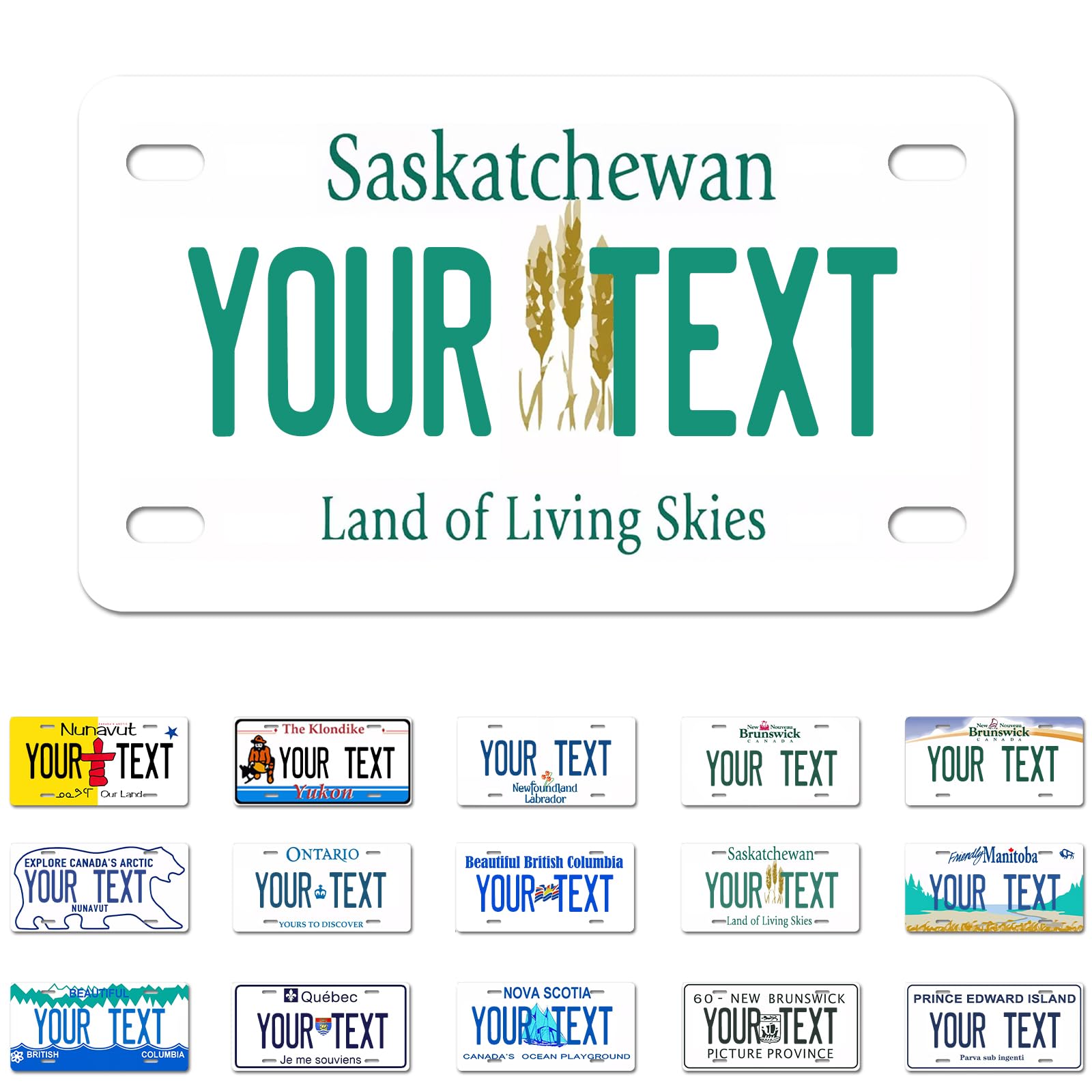 Ontario License Plate, 6"×12" Custom License Plate — view 4