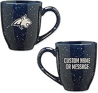 Vista 86 de Rico Industries NCAA UCLA Bruins Royal Blue - Taza de café de cerámica moteada grabada con láser de 16 onzas