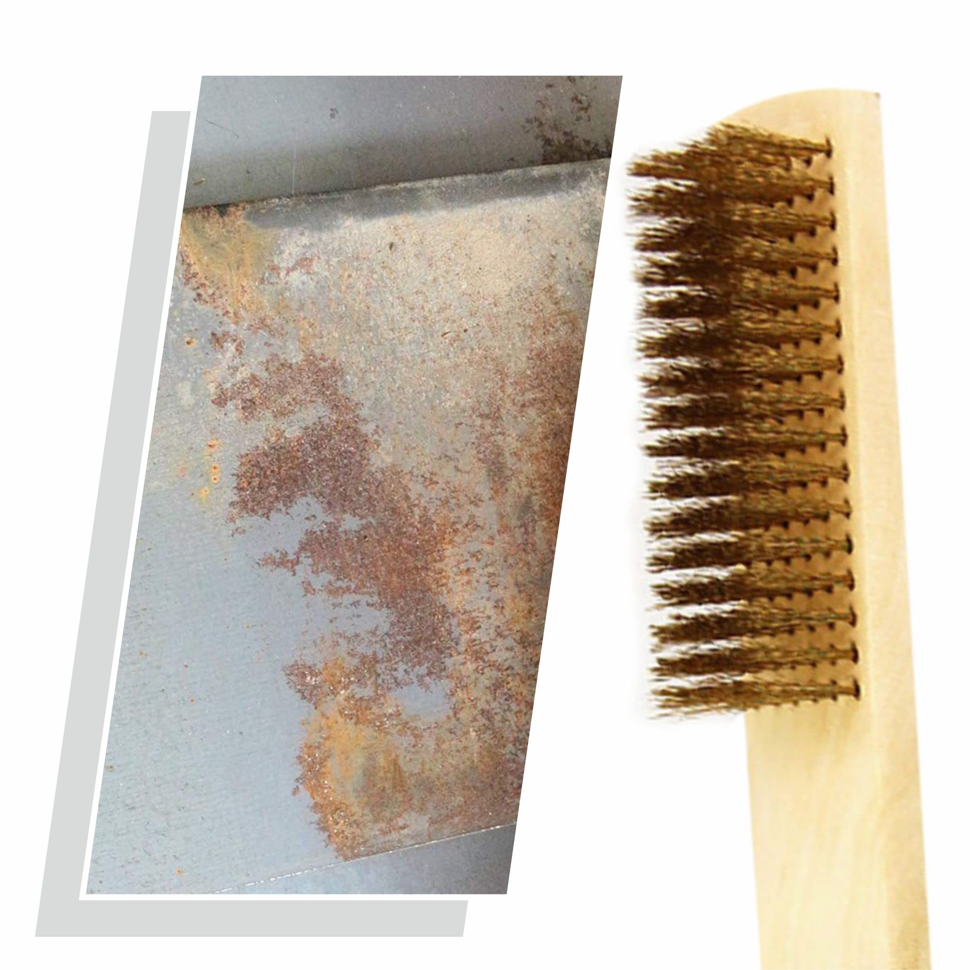 Spazzolone In Ottone E Legno - Ricambio Per Pulizia Forni E Superfici, 30x7 Cm - Foto 6