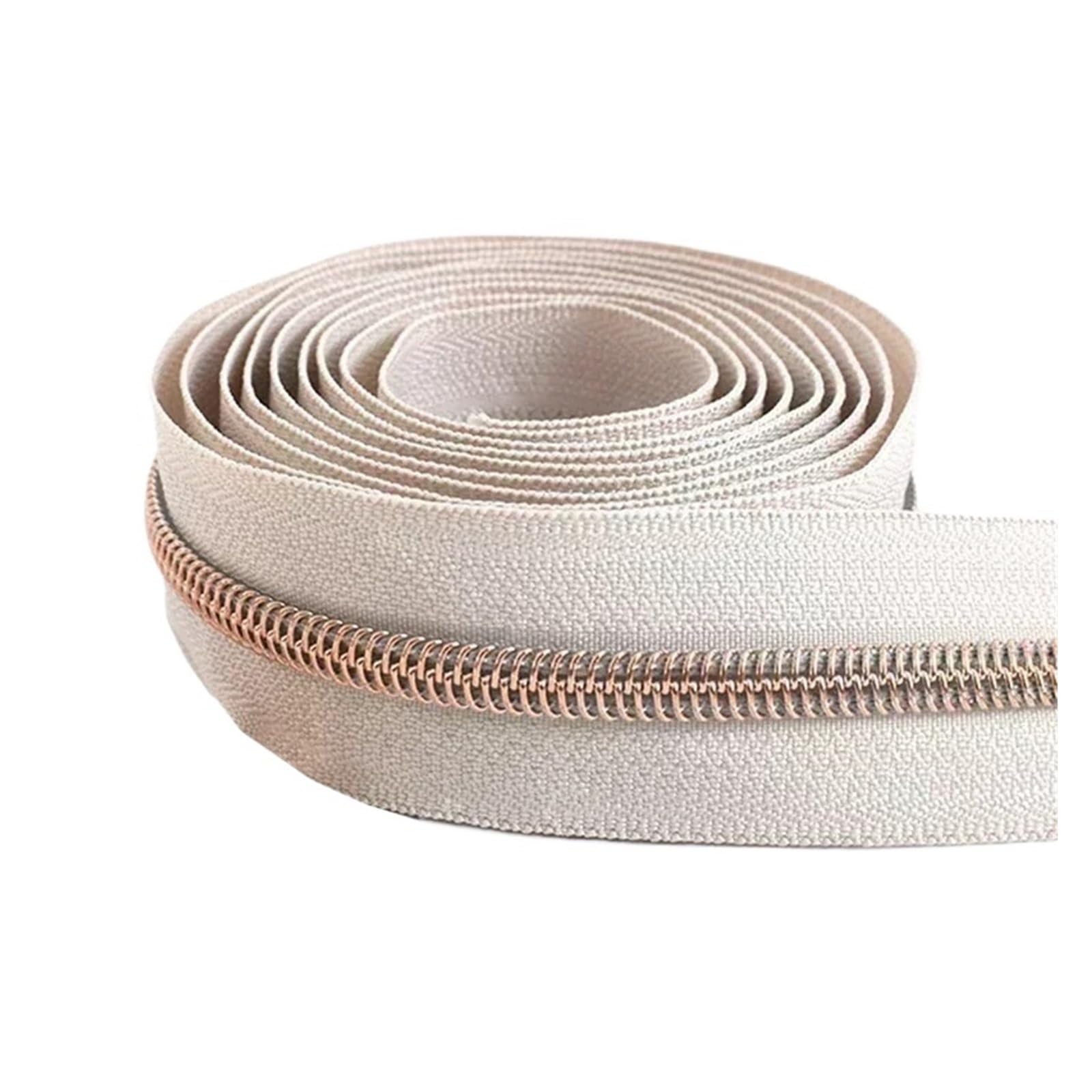 1pc 10 Metrów 5# Długa Nylonowa Taśma Zamkowa RoseGold Zęby Zamki Suwaki Do Torby Naprawa Odzieży Zestaw Zamków Błyskawicznych DIY Akcesoria Szycia(M698)