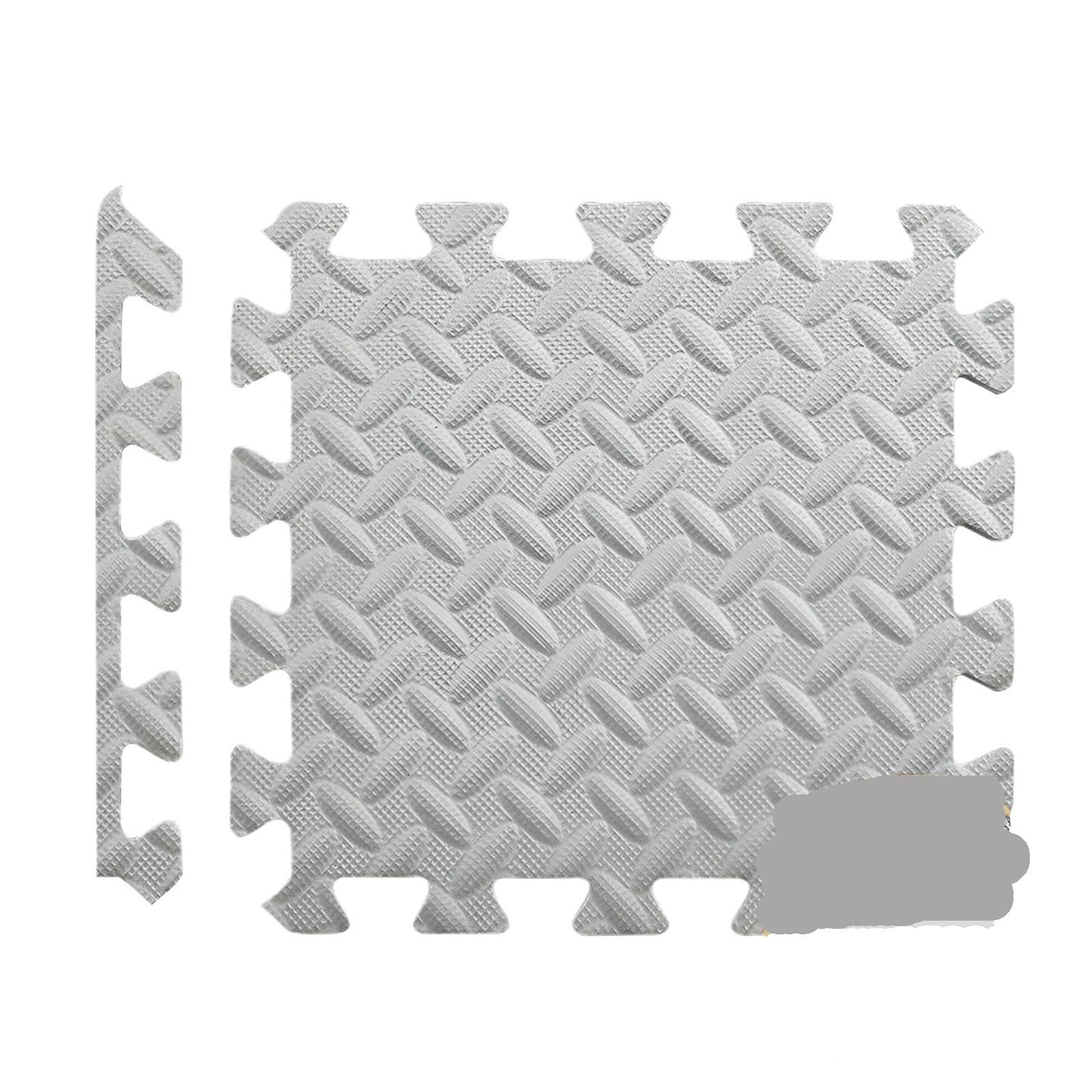 Esterilla Fitness Puzzle 12 Alfombrillas de Espuma EVA for el hogar, Gimnasio, puzle, Ejercicio, Suelo, for casa y Gimnasio.(Grey)