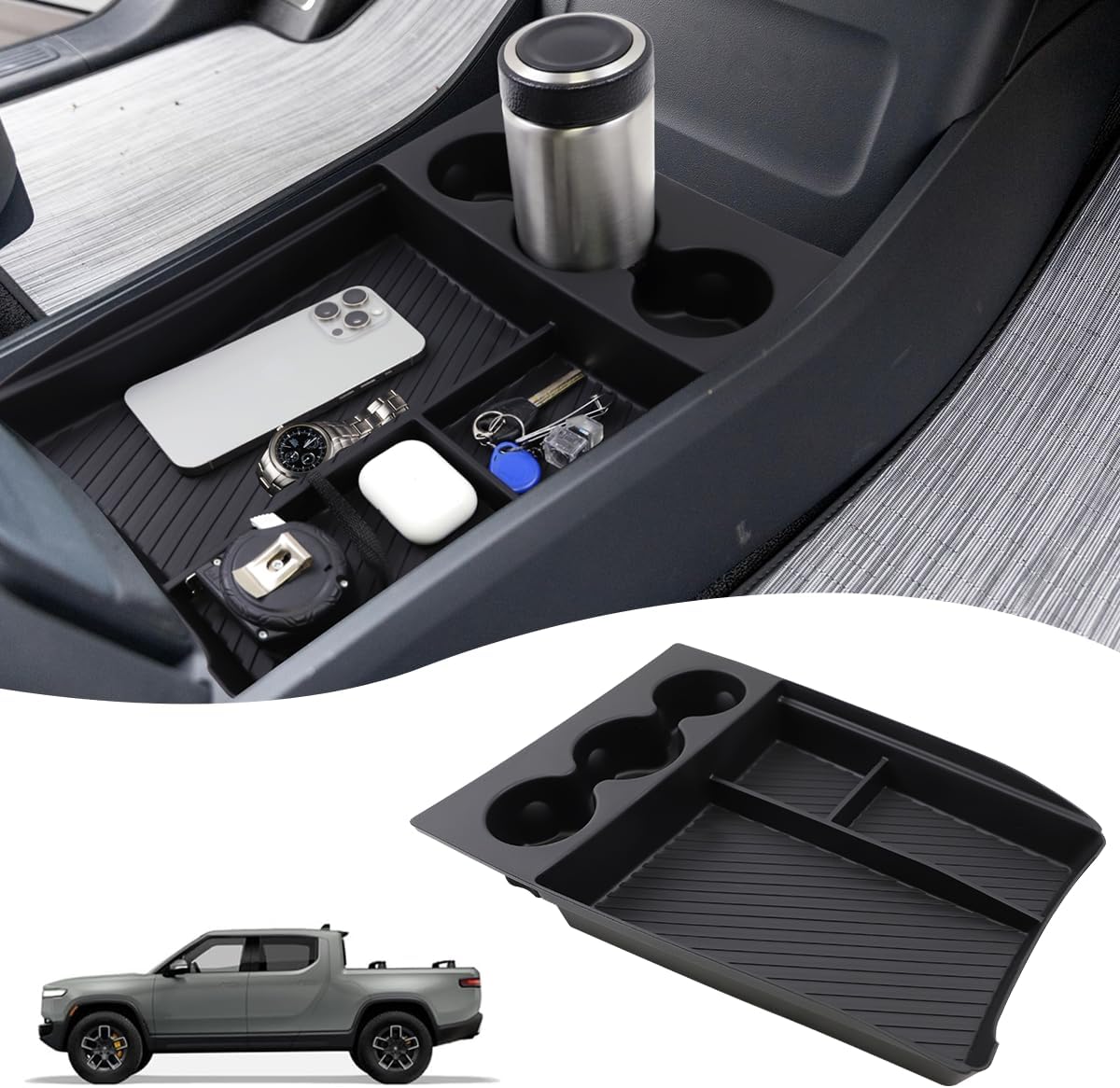 Lower Center Console Organizer Tray Voor Hyundai Voor