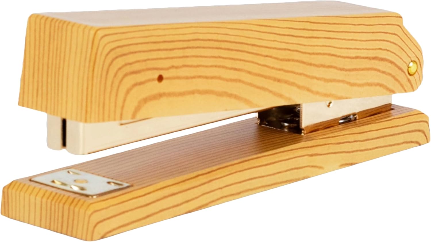 BLU MONACO | White and Gold Stapler | Chic Desktop Stapler with Smooth Metal Mechanism | Stylish Office Supply for Home, School & Work