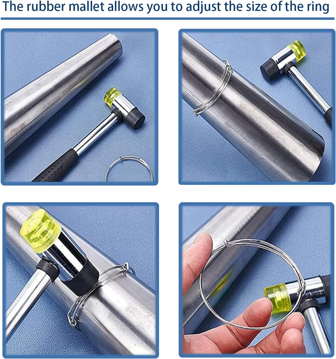 Rubber Hammer Small Plastic Mallet: Jewelry hammer Small rubber mallet Plastic hammers Soft hammers for use with jewelry, handicrafts, furniture assembly, etc.(25MM)