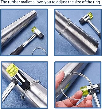 Rubber Hammer Small Plastic Mallet: Jewelry hammer Small rubber mallet Plastic hammers Soft hammers for use with jewelry, handicrafts, furniture assembly, etc.(25MM)