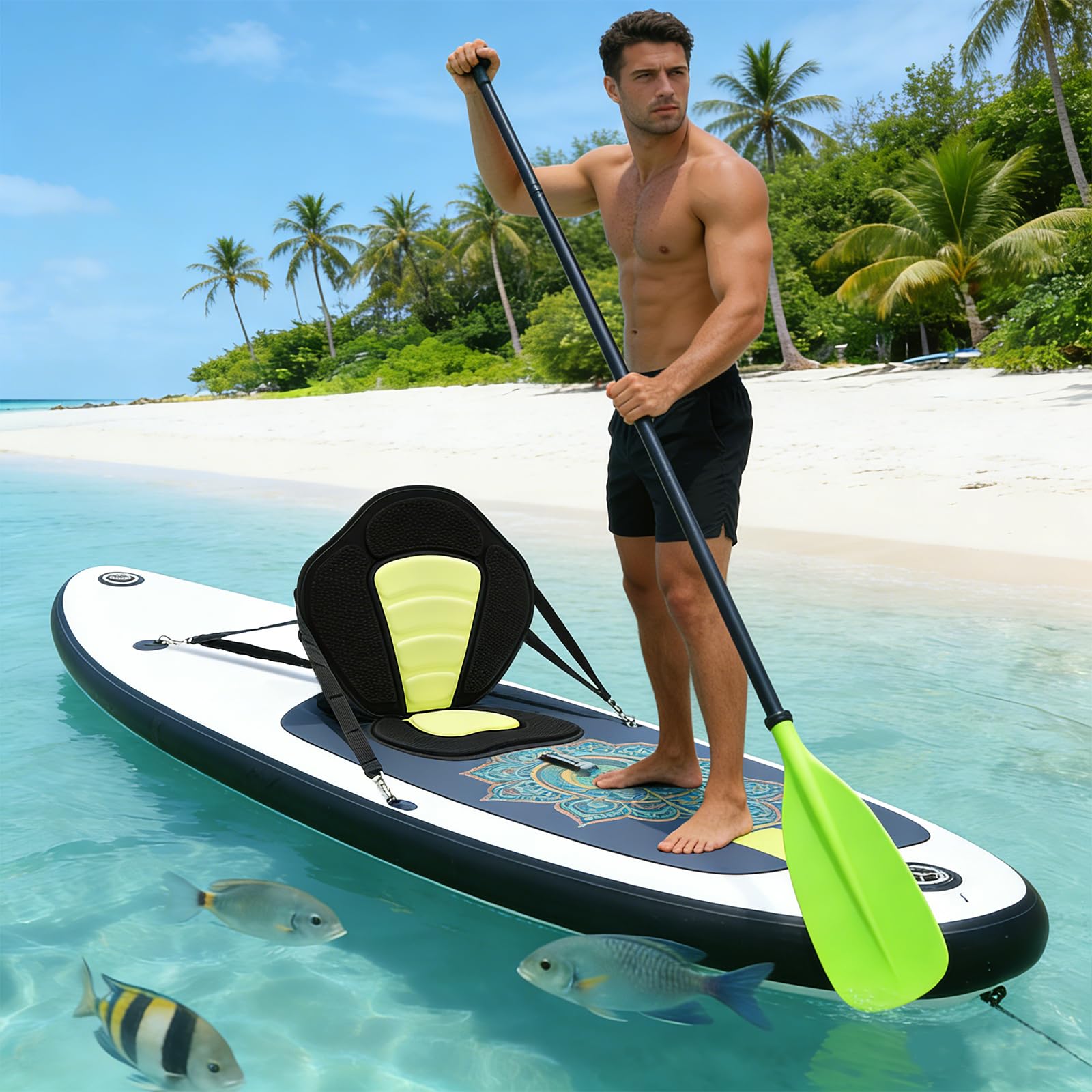 Kajak Sitz, Abnehmbar Einstellbar Kajaksitz Board für Stand Up Paddle
