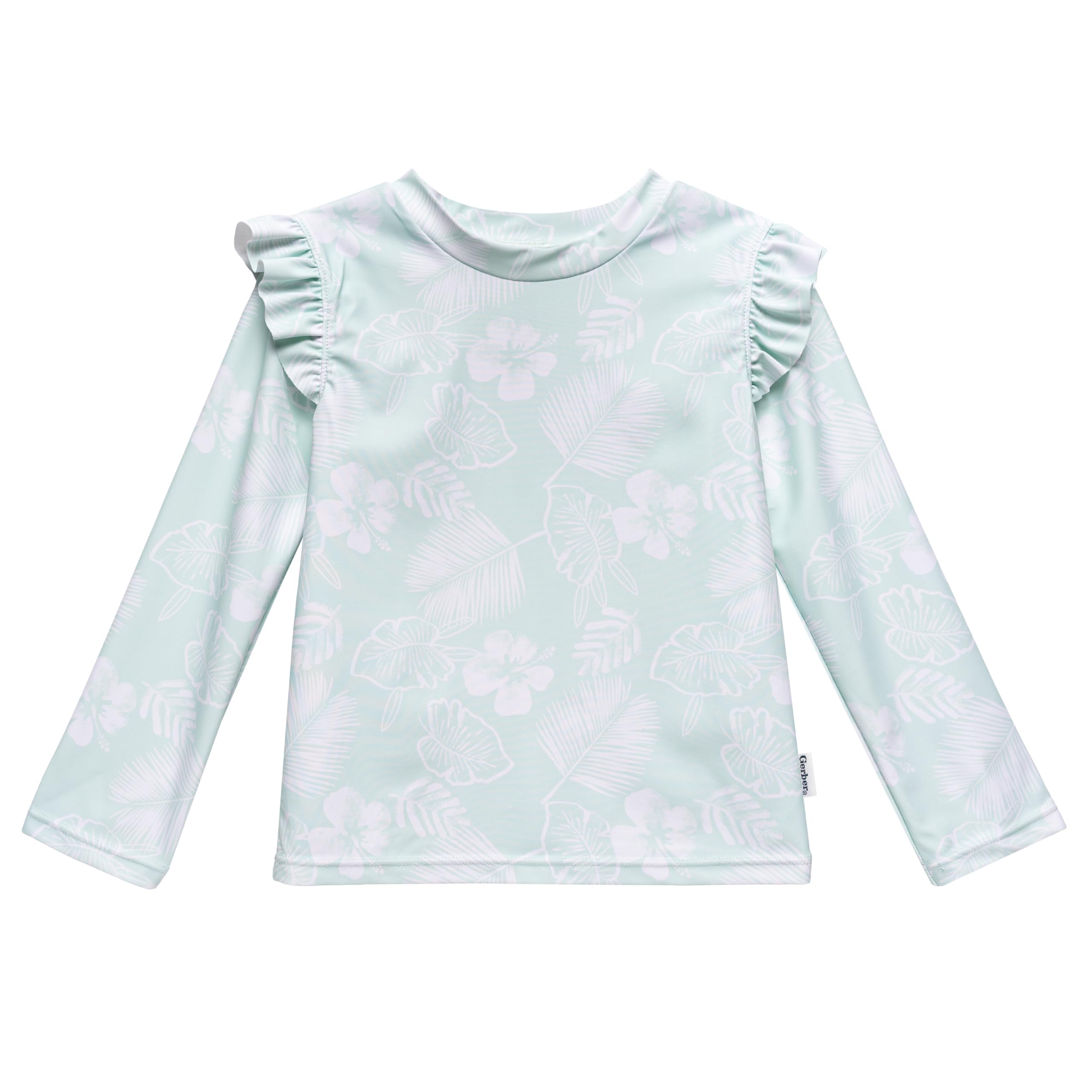 Gerber Baby Toddler Long Sleeved Rashguard Swim Bathing Suit Set Ensemble de Maillot dermoprotecteur Bébé Fille