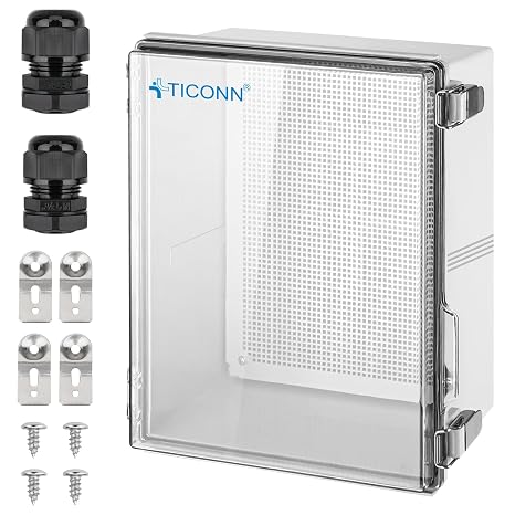 TICONN Outdoor Electrical Box Waterproof, ABS IP67 Junction Box Enclosure